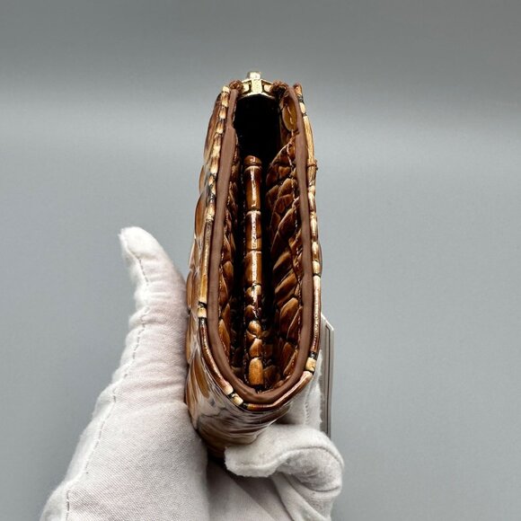 Brahmin Anita Luggage Brown Melbourne Leather Card Case Wallet V8615140000997 - Picture 4 of 15